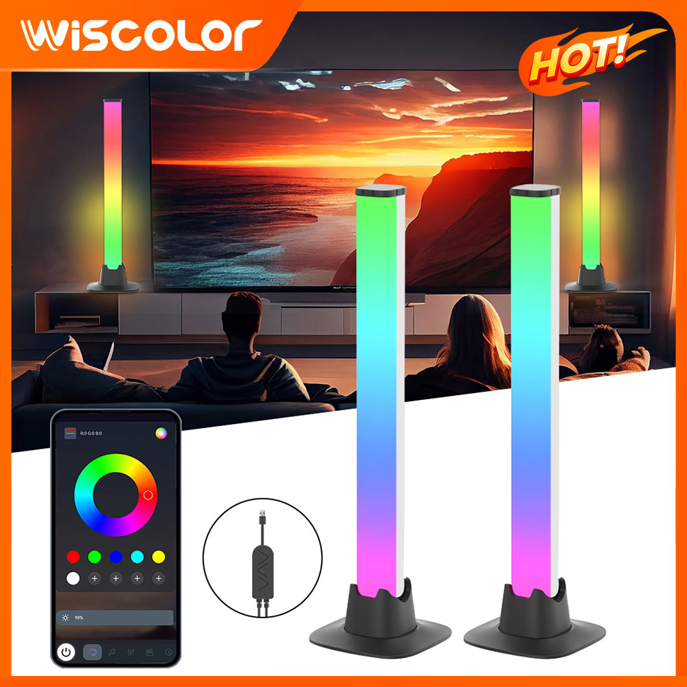 Desk Setup With Tv - Barra de luces LED RGB con