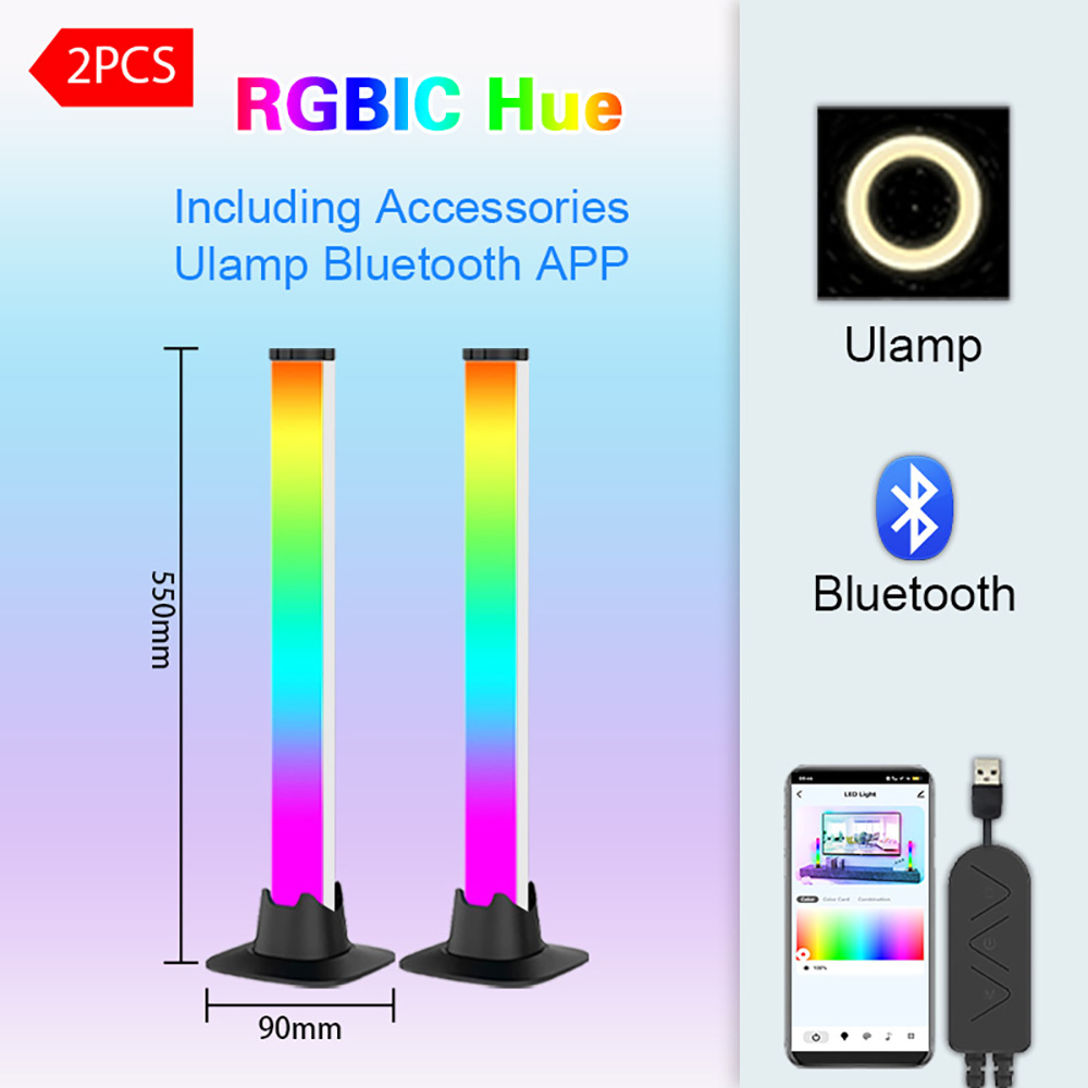 Barra de luces LED RGB para es - Desk Setup With Tv reseña y precio