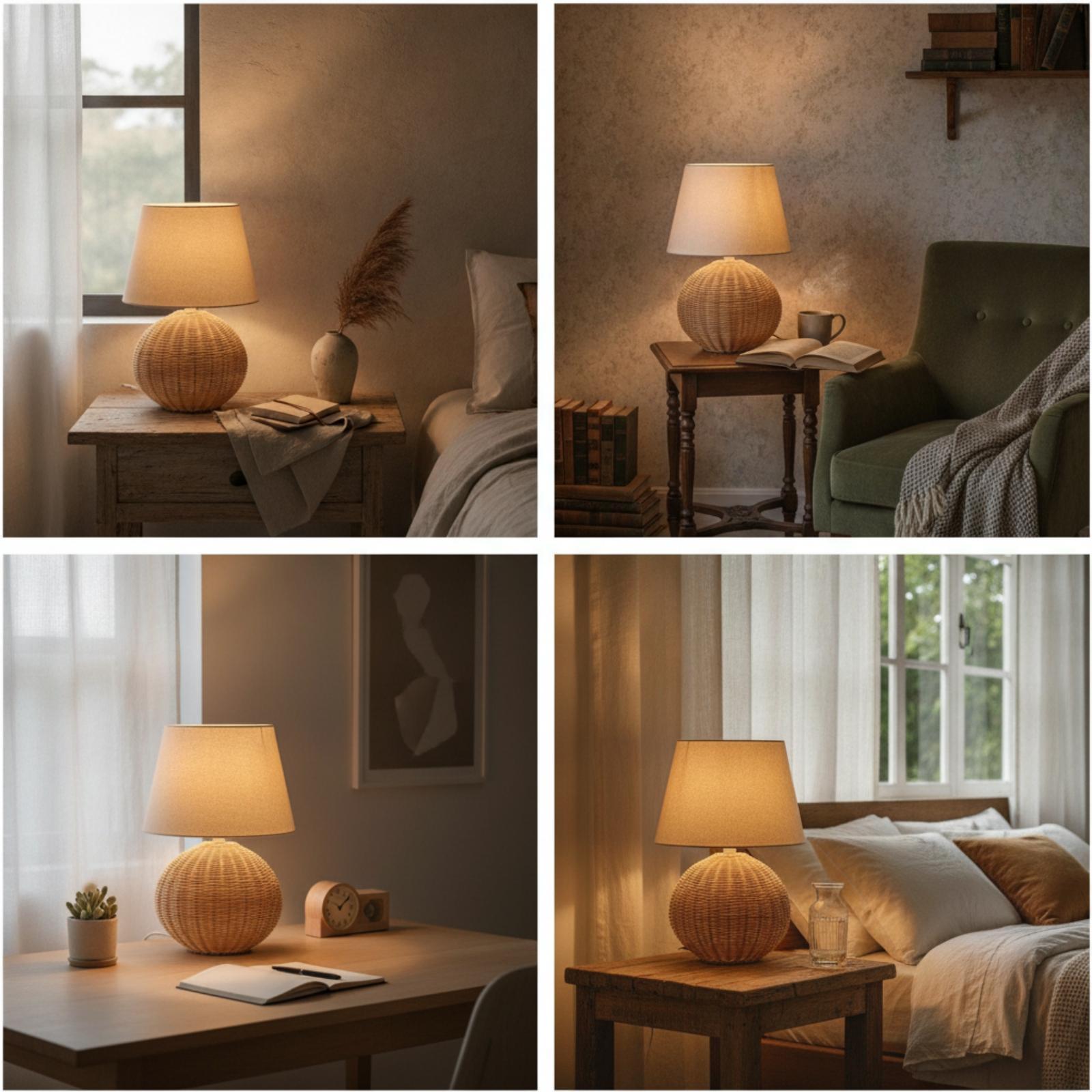 Lámpara de Noche con Base de R - Desk Setup Lamp reseña y precio