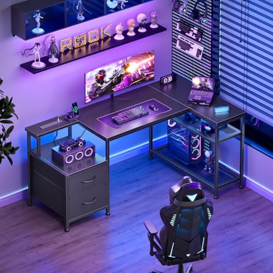 Escritorio para juegos en form - Desk Setup L Shaped reseña y precio