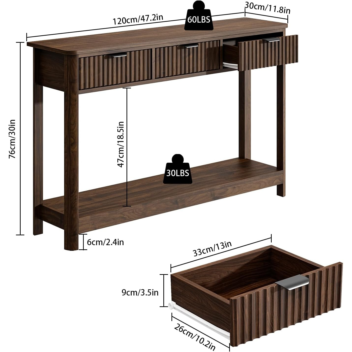 Mesa Consola de Madera Acanala - Desk Setup Minimalist reseña y precio